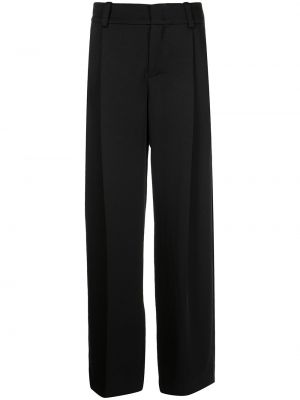 Volné kalhoty s páskem z polyesteru Vince - černá