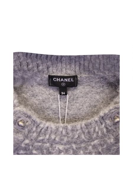 Bluza wełniana Chanel Vintage fioletowa