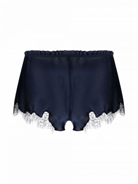 Pantalones cortos de encaje Carine Gilson azul