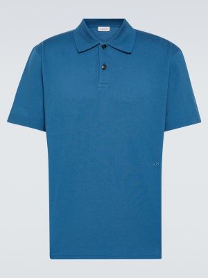 Polo majica oversized Lanvin plava