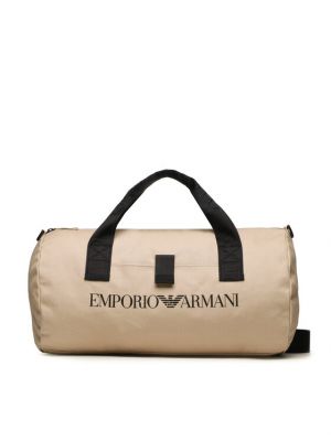 Cestovná taška Emporio Armani béžová