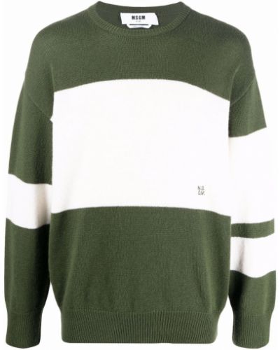 Jersey a rayas de tela jersey Msgm verde