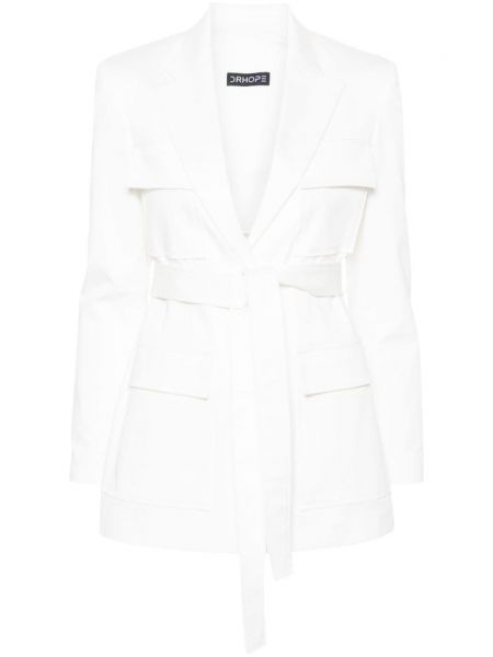 Veste ceinturée Drhope blanc