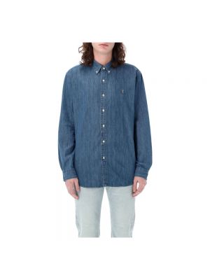 Daunen jeanshemd mit geknöpfter Ralph Lauren blau