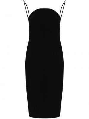 Midi haljina od krep Nº21 crna