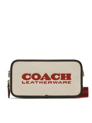 Taška přes rameno Coach béžová