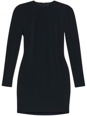 Mini-abito a maniche lunghe Balenciaga nero