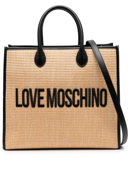 Väska med broderi Love Moschino