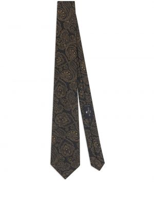 Raštuotas kaklaraištis su paisley raštu Etro juoda