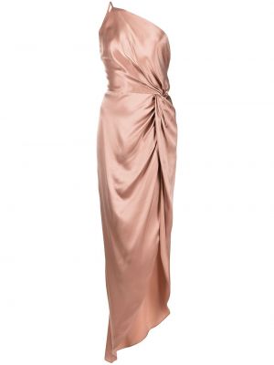 Svilena obleka Michelle Mason roza