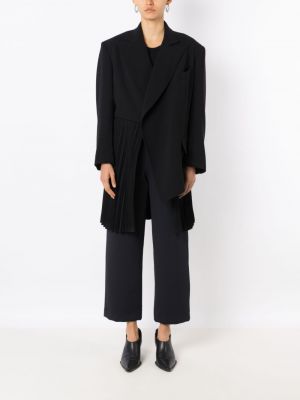 Asymmetrischer blazer mit plisseefalten Gloria Coelho schwarz