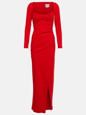 Czerwona sukienka długa Roland Mouret