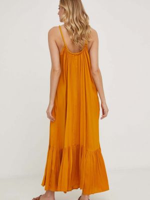 Rochie lunga oversize Answear Lab portocaliu