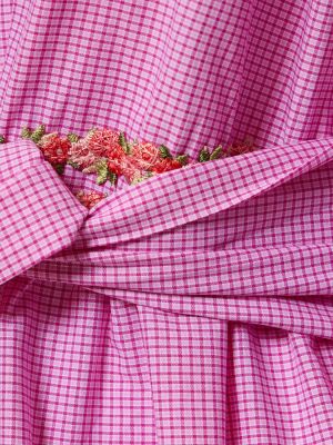 Pamučna maksi haljina Flora Sardalos ružičasta