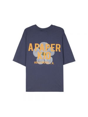 T-shirt mit print A Paper Kid blau