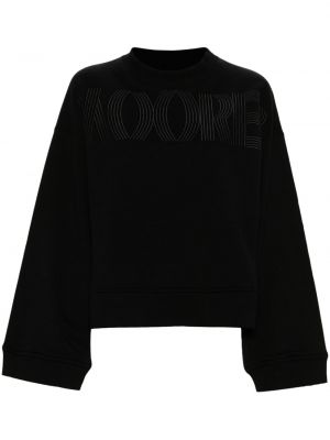 Sweatshirt mit stickerei Moorer schwarz