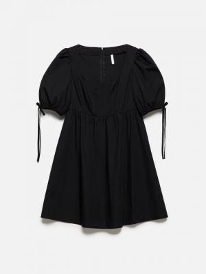 Приталенное платье мини с пышными рукавами Befree черное
