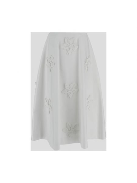 Falda midi Valentino blanco