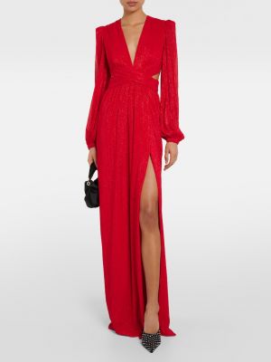 Плиссированное платье Rebecca Vallance красное