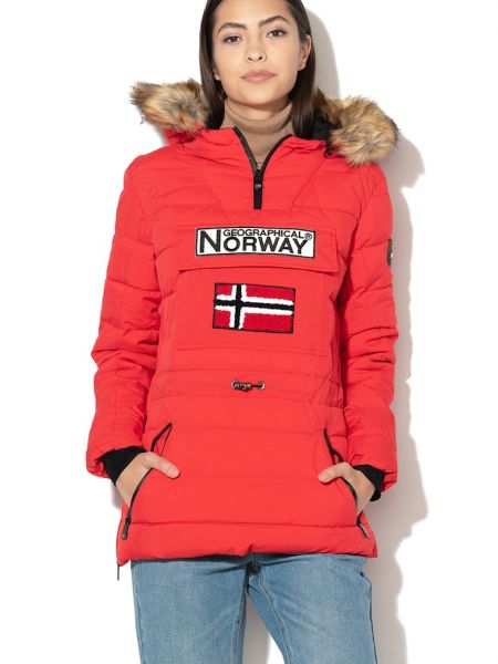 Пуховая куртка Geographical Norway красная
