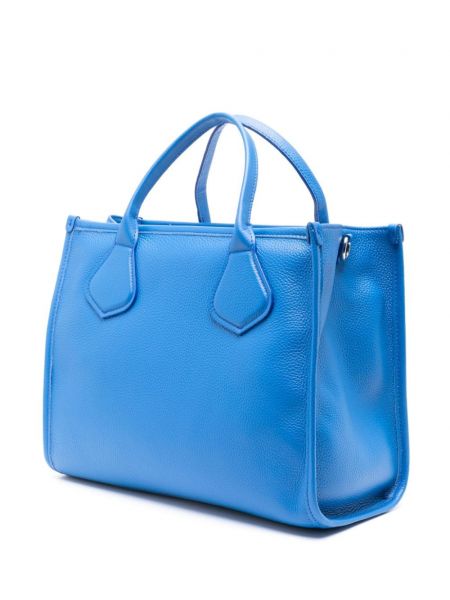 Leder shopper handtasche Lancel blau