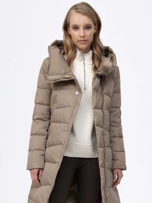 Παλτό χειμωνιάτικο με κουκούλα Tiffi μπεζ