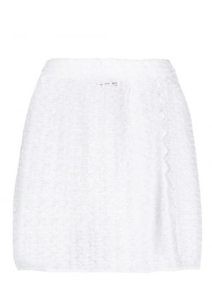 Dzianinowa mini spódniczka Missoni biała