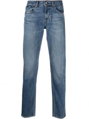 Slank stretch jeans 7 For All Mankind blå