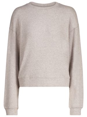 Samt sweatshirt Velvet grau