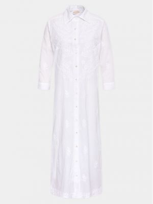Φόρεμα σε στυλ πουκάμισο Selmark λευκό