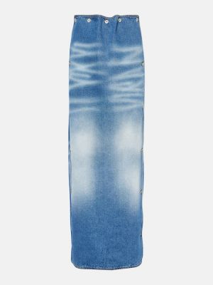 Straight fit džíny s knoflíky Y/project modré
