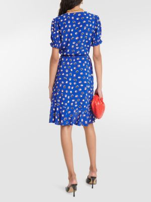 Šaty s potiskem Diane Von Furstenberg modré