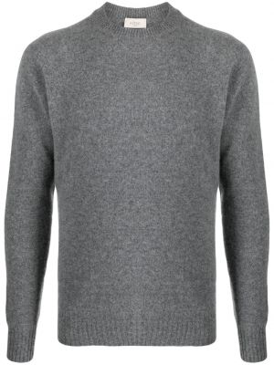 Volneni pulover z okroglim izrezom Altea siva