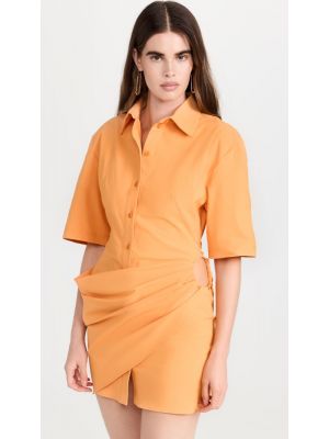 Оранжевое платье Jacquemus