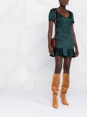 Mini šaty s volány Saint Laurent