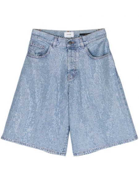 Jeans shorts mit kristallen Haikure