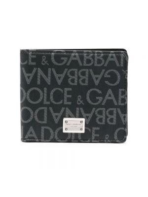 Jacquard geldbörse Dolce & Gabbana schwarz