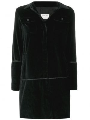 Sametový kabát Helmut Lang Pre-owned černý