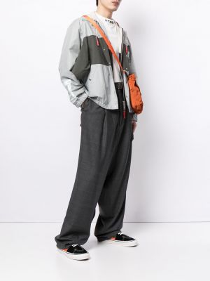 Pantalones a cuadros Maison Mihara Yasuhiro gris