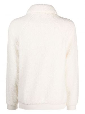 Fleecová bunda Emporio Armani bílá