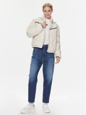 Džínová bunda Tommy Jeans béžová