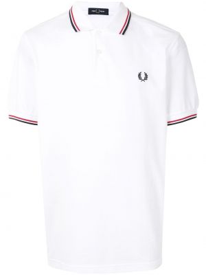 Polo a rayas Fred Perry blanco