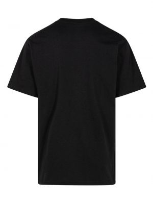T-shirt en coton à imprimé Supreme noir