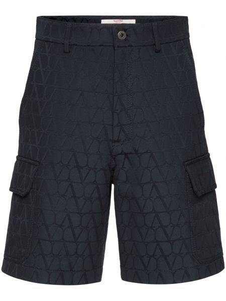 Cargo shorts aus baumwoll Valentino Garavani blau