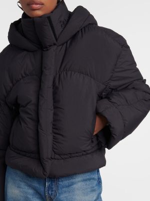 Pernata jakna s kapuljačom Acne Studios crna
