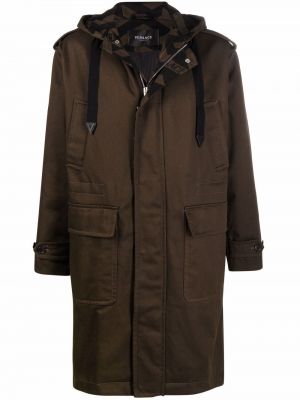 Kabát s kapucňou s potlačou Versace
