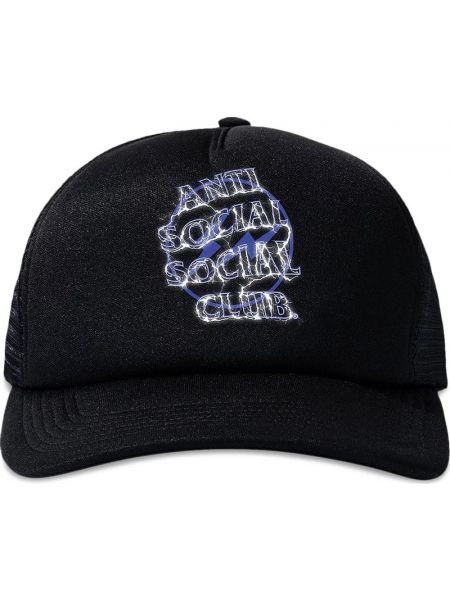 Кепка Anti Social Social Club x Fragment Design Bolt, черный/синий