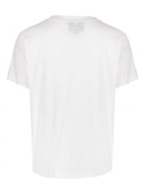T-shirt en coton à fleurs Cynthia Rowley blanc