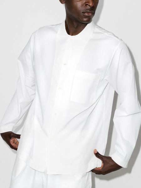 Camisa con botones Tekla blanco