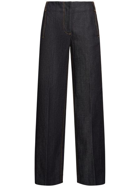 Straight leg-jeans Tory Burch blå